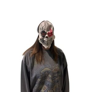 Halloween sinister jester Skull Mask Bloody Eye Skeleton Horror